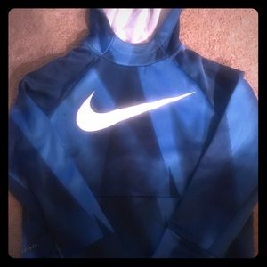 BOYS BLUE NIKE HOODIE/SWEATSHIRT YOUTH MED